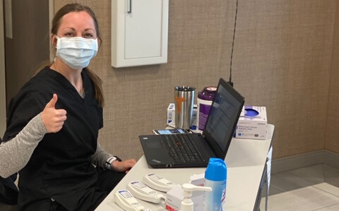Front Desk Safety Check-in